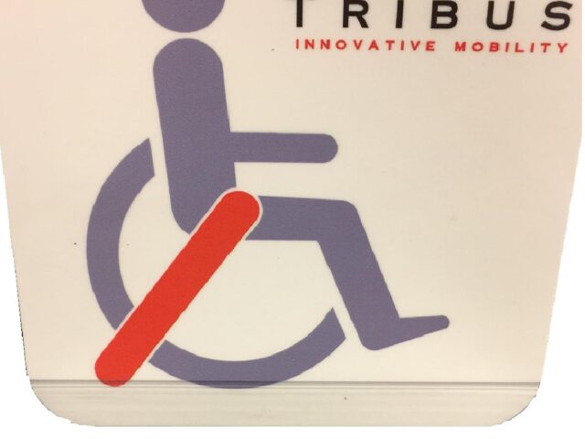 photo of Sticker “Tribus wheelchair” white