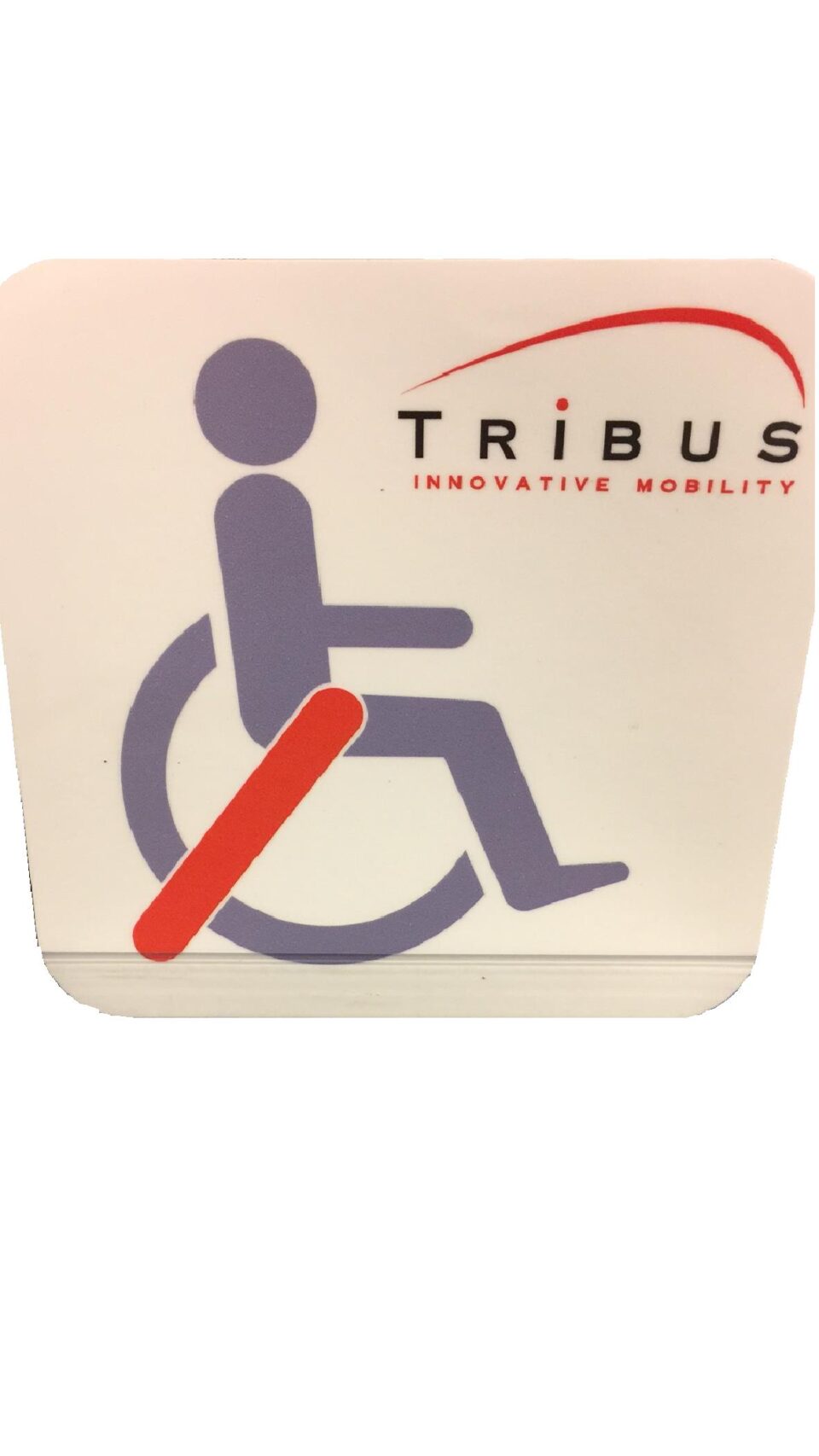 Sticker “Tribus wheelchair” white