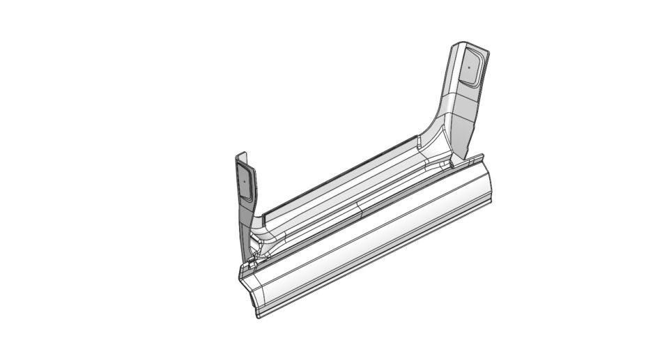 Door extension ABS for MB Sprinter from 2018