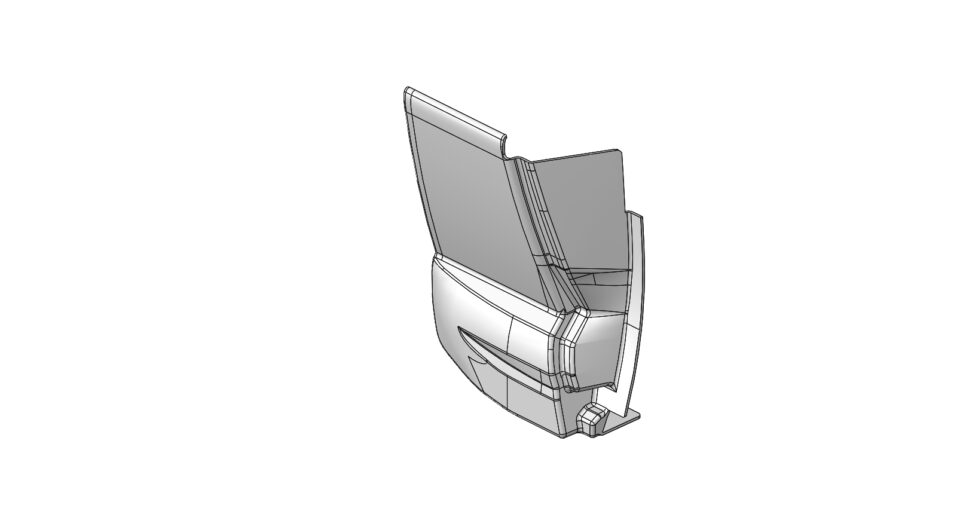 Pillar extension ABS rear for MB Sprinter from 2018