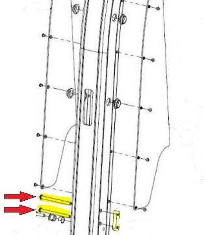 photo of Bolt for stop plate torsion spring AL1 lift