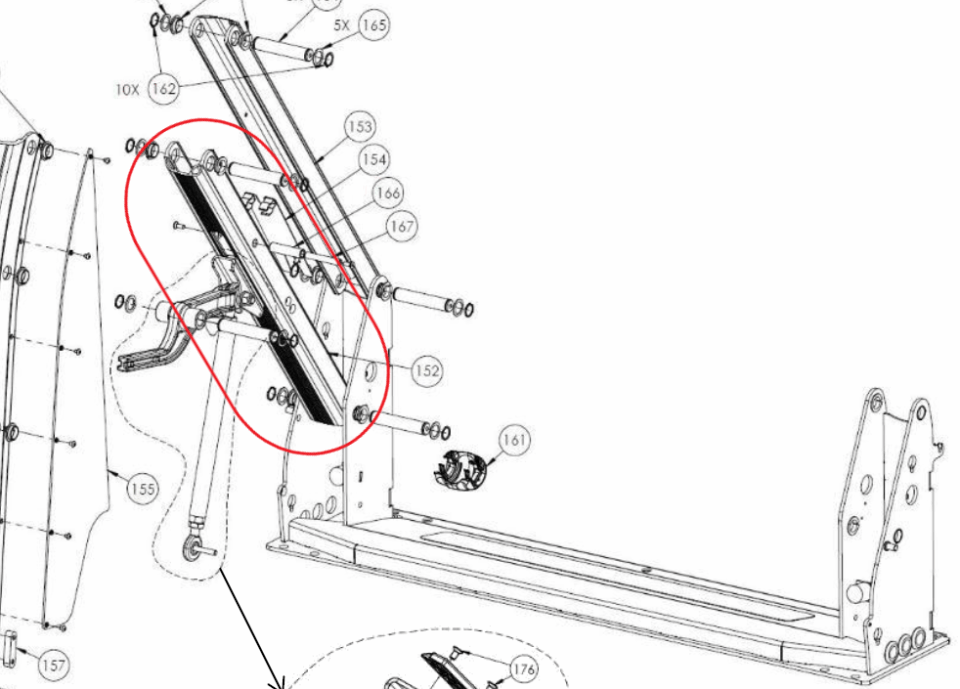Lower support arm/hydraulic unit side AL1 lift - Image 4