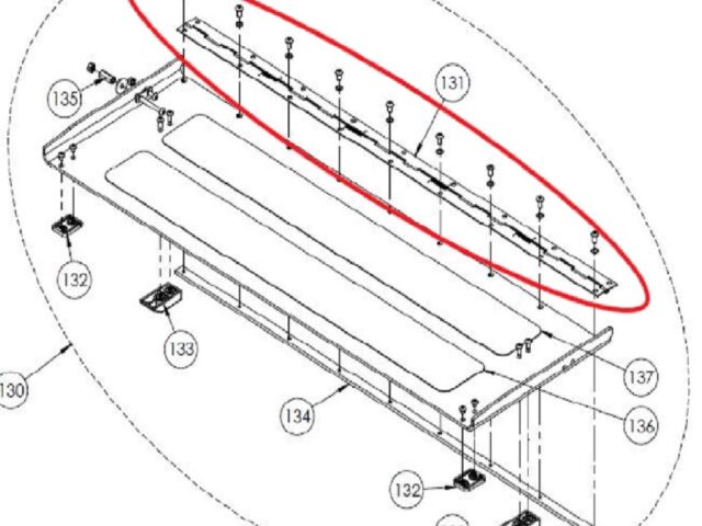 photo of Piano hinge for bridge plate AL1 lift